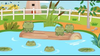 ترانه‌های کودکانه  ۵ تا قورباغه تیز  Farsi Persian Kids Songs  Five little speckled frogs [upl. by Nahtanod]