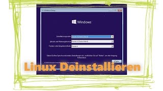 Linux Deinstallieren neben Windows schnell erklärt  GER Tutorial [upl. by Gran]