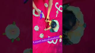 9 month baby photoshoot idea trending babyphotoshoot cute youtubeshorts 9month [upl. by Labinnah]