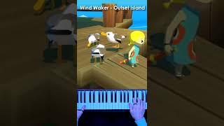 OUTSET ISLAND  Zelda The Wind Waker  Piano Cover 🎹 Zelda WindWaker Piano Cover Shorts Fyp [upl. by Suzan217]