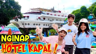 24 JAM NGINAP DI HOTEL KAPAL DI BATU  ADA WATERPARK KOLAM RENANG  CnX Tour De Jawa  Vlog Liburan [upl. by Sonitnatsnok]