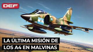 🇦🇷 MALVINAS Así fue el último combate aéreo de los A4 [upl. by Aehtna]