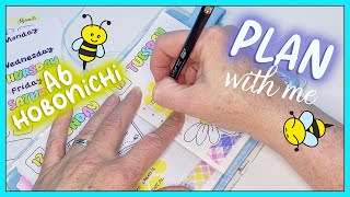 Plan With Me  A6 Hobonichi Daily  Bee Happy [upl. by Behlau507]