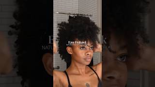 easy frohawk on natural hair ♥  mynaturalhairisdope natural curlyhair naturalhairgoals hair [upl. by Mervin]