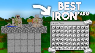 Best IRON Farm in Minecraft bedrock Tutorial 121 MCPEXboxPS4Nintendo SwitchWindows10 [upl. by Sheeran431]