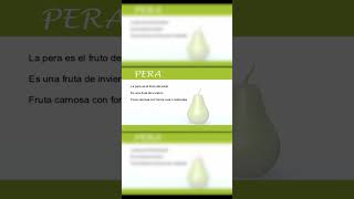 Aprende las frutas y verduras con Alex La Pera shorts [upl. by Divd]