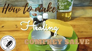 Pain relief with essential oils comfrey herbal medicine DIY salve [upl. by Joletta]