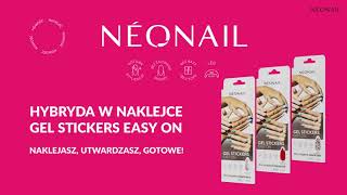 HYBRYDA W NAKLEJCE  GEL STICKERS EASY ON  Aplikacja  STEP BY STEP [upl. by Akinor381]