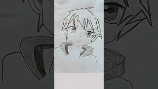 Anime boy drawingvery easyytshortsviral [upl. by Audun]