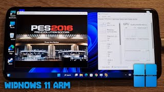 OnePlus 6T amp Windows 11 ARM  PES 2016  Test [upl. by Enelyak713]