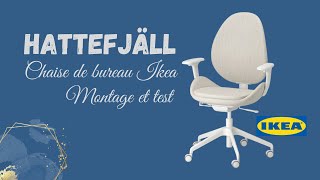 Chaise de bureau ikea HATTEFJÄLL  montage et test [upl. by Leander322]