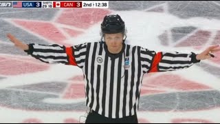 This call changed the ENTIRE hockey game for Team USA [upl. by Llerol]