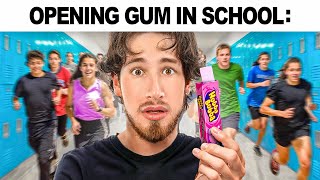 When you bring gum to class Relatable School Tiktoks [upl. by Neeloj849]