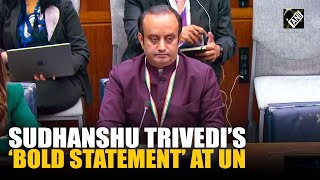 MP Sudhanshu Trivedi delivers India’s message at the UN on the issue of Peace Keeping Operation [upl. by Cheyne]