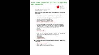 ACLS Exam Version C Latest 2024202550 Questions and Answers [upl. by Canfield]