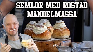 Semlor med rostad mandelmassa och perfekt vispad grädde [upl. by Shawnee524]