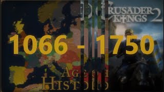 Crusader King II in Age of History II part 3 gaming history map fypシ [upl. by Essilec]