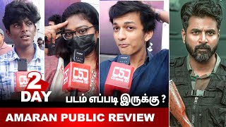 Amaran Day2 Review  AmaranPublic review tamil  Sivakarthikeyan Sai Pallavi  Rajkumar [upl. by Ruperta930]