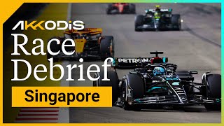 How Our Bold Strategy Nearly Paid Off  2023 Singapore GP Akkodis F1 Race Debrief [upl. by Annoel]