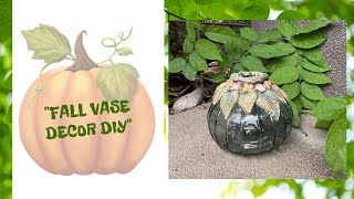 FallInspired Vase Makeover DIY Clay Decor Tutorial [upl. by Harriet]