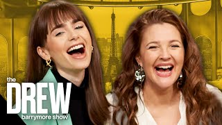 quotEmily In Parisquot Cast Reveals their Childhood Crushes  FULL EPISODE  The Drew Barrymore Show [upl. by Jennie]