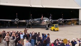 Restored B29 takes to the air [upl. by Guilbert]