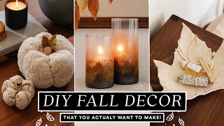 DIY FALL DECOR You Actually Want To Make 🍂 Budget Friendly amp Easy [upl. by Lai610]