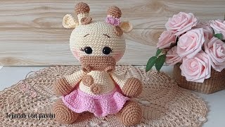 Jirafa Amigurumi tejido a crochet paso a paso tutorial fácil para principiante rápido de hacer easy [upl. by Innavoig]