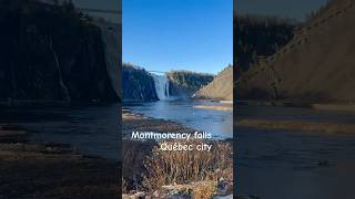 AweInspiring Montmorency Falls  Higher Than Niagara quebeccity niagarafalls montmorencyfalls [upl. by Marras]