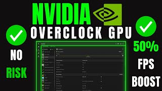 NEW GPU Overclock Setting  Huge FPS Boost 100 Safe [upl. by Venator]