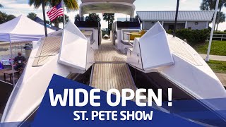 Fast Boats Cheap Boats Big Boats St Pete Boat Show 2021 Walking Tour [upl. by Seravart]