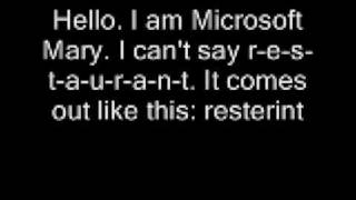 Microsoft Sam Mike and Mary fail at saying certain words PLUS MICROSOFT SAM CAN FINALLY SAY SOY [upl. by Naneik340]