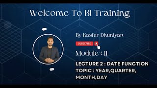 Lecture 81  Date Function  Year Quarter MonthDay in Power Query  Power BI  Data Analysis [upl. by Jamesy]