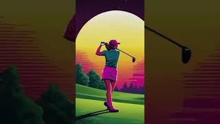 Trap Beats at the Golf Course  Vibrant Sunset Retrowave Vibes shorts [upl. by Julita]