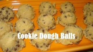 Easy NoBake Cookie Dough Balls [upl. by Nerrual]