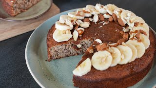 Gâteau à lamande sans beurre et peu sucré ET Lait damande maison facile [upl. by Judsen]