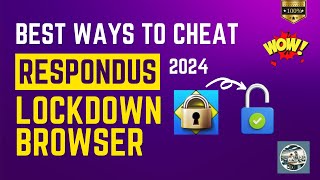 BEST WAYS TO CHEAT ON RESPONDUS LOCKDOWN BROWSER  How To Bypass Lockdown Browser 2024 [upl. by Stoat]