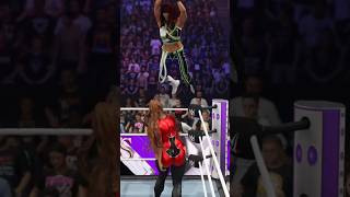 Bayley jump on top raw 😱 wwe2k24 wwesmackdown wwe game niajax bayley [upl. by Annaya772]