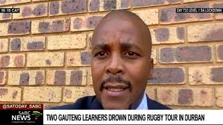 Two learners from Gauteng pass away after allegedly drowning during a rugby tour to Durban [upl. by Vivianne]