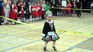 1st feis with her irish dance dress age 3 [upl. by Kolb]