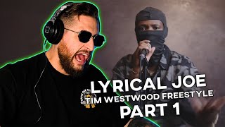 Lyrical Joe freestyle 🔥 Snaps on this Westwood Part 1 REACTION [upl. by Anisah]