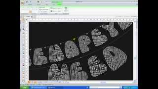 Using HOTFIX ERA software to create a rhinestone motif 05 [upl. by Caye710]