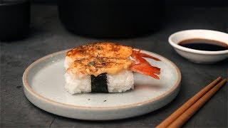 Ebi Mentai Sushi Sushi Tei style • Kitchen Misadventures • [upl. by Esilrac439]