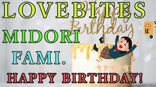 eng sub LOVEBITES 遅くなりましたが MIDORI＆FAMI。HAPPYBIRTHDAY！の動画だよ [upl. by Eerpud204]