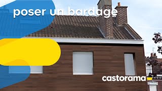 Poser un bardage extérieur en bois Castorama [upl. by Chae]