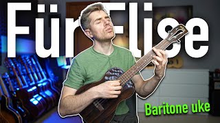 How to Play The Beautiful Fur Elise of Baritone Ukulele [upl. by Abraham]