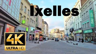 Ixelles quartier 🇧🇪 BRUSSELS Belgium 🇧🇪 4K 60fps Elsene rich quarter amp shopping 4K UHD [upl. by Philpot]