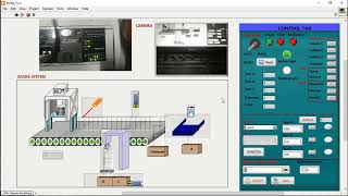 SCADA in LabVIEW with FX5U PLC QR Code Excel [upl. by Ihp]