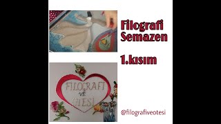 Filografi  Semazen işlemesi 1 kısım düzörgü teğetörgü güneşörgü stringart [upl. by Akamahs]