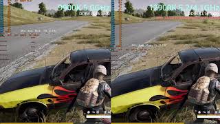 quot RTX3080quot 9900K VS 12900K OverClocking  PUBG [upl. by Yodlem]